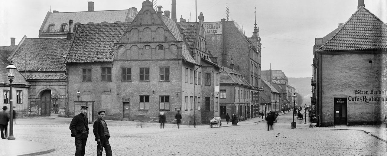 Christiania torv sort-hvitt